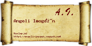 Angeli Imogén névjegykártya